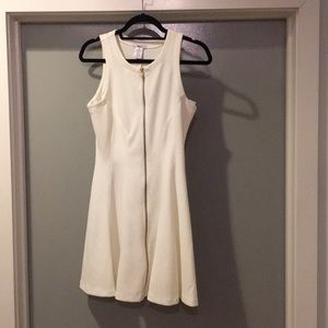 BAR III “Crete” fit & flare bright white dress